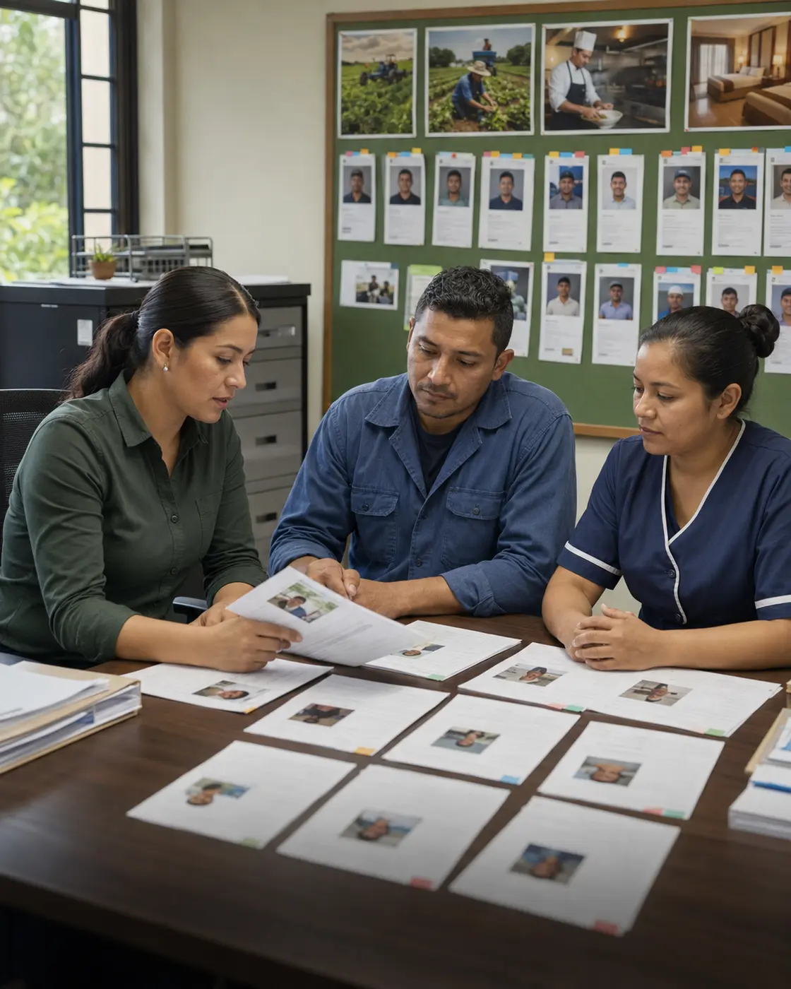 Agency and local team reviewing an H‑2 job order